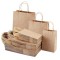 Punga hartie, natur, cu maner sfoara - 25x14x30cm (90gr) - 100 buc.