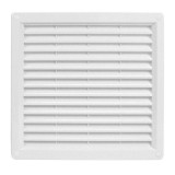 GRILA SD 300X300 CU PLASA SIMPLA DEFLEXIE ALUMINIU ALB