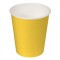 Set 24 pahare din carton natural, 200 ml, culoare galbena