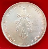 (A796) MONEDA DIN ARGINT VATICAN - 500 LIRE 1970, PAPA PAUL VI, TIRAJ 110.000 BUC, STARE FOARTE BUNA, Europa