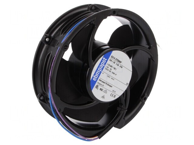 Ventilator axial 24VDC 172mm 702m3/h 69dBA