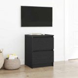 Cumpara ieftin Dulap TV negru 40x35x54 cm din lemn prelucrat