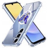 Husa antisoc pentru samsung galaxy a15 airbag tpu, col&Egrave;uri ranforsate- butterfly albastru