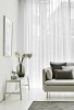 Perdea tip tesatura in cu rejansa din bumbac tip fagure, Nissa, Madison, 600x210 cm, Alb