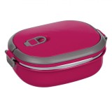 Caserolă Termică Alimente, Toast-Izotermice, Fucsia, Capacitate 0,7 L, Oțel Inoxidabil, Dimensiuni 20x15x8 cm, Oem