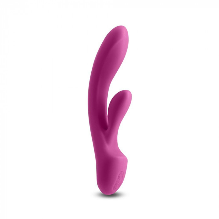 Vibrator Rabbit Obsession Bonnie, Roz Inchis, 19.5 cm