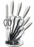 Cumpara ieftin Set de cutite din inox turnat Bohmann, 8 piese, argintiu mat