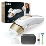 Epilator IPL Braun Silk-expert PRO 5 PL5146 Senzor automat &amp;amp; continuu Skin pro 2.0, 400.000 impulsuri, 10 niveluri de intensitate, 125 de impulsur