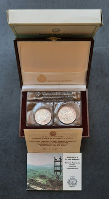 Set 500 si 1000 Lire 1985, San Marino, FDC - G 4214 foto