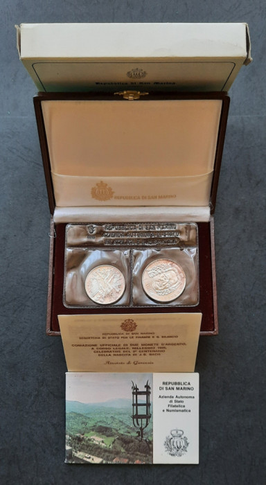 Set 500 si 1000 Lire 1985, San Marino, FDC - G 4214