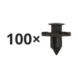 Set 100 clema fixare plastic Citroen C4 Aircross, Mitsubishi ASX, Colt, Galant, Lancer, Outlander, Pajero, Nissan Almera, Juke, Micra, Murano, Navara