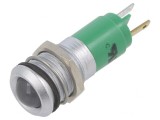Lampă de control LED verde 24V 14mm