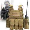 Vesta tactica reglabila Linovit&reg;, pentru Airsoft, Paintball, Outdoor sau Vanatoare, Material Oxford 600D, Sistem MOLLE, Buzunare multiple, Buzunare in