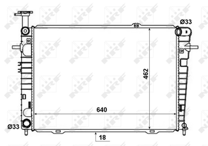 NRF 53192 Radiator, racire motor