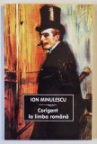 CORIGENT LA LIMBA ROMANA , roman de ION MINULESCU , 2024