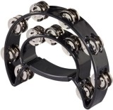 Tamburina clopotei dubla MPM percutie plastic negru