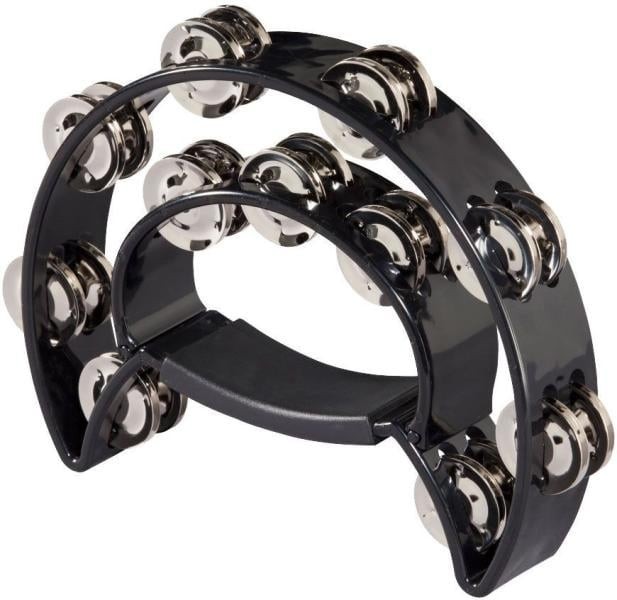 Tamburina clopotei dubla MPM percutie plastic negru