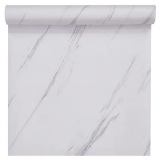 Set 3 X Folie Autocolant Marmura alba 60 x 200 Autoadeziv Rezistent pentru Mobila