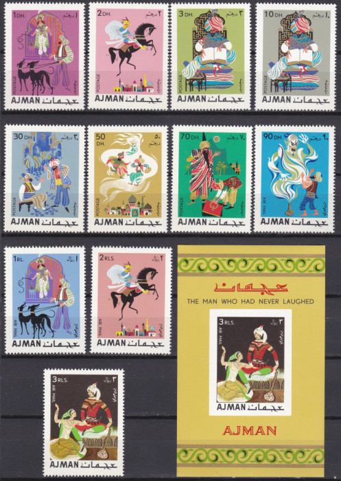 DB1 Basme Povesti Arabe Ajman 11 v. + SS MNH