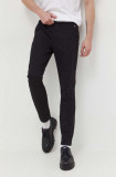 Tommy Jeans pantaloni bărbați, culoarea negru, drept DM0DM18339
