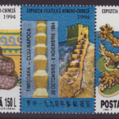 RO-0097-ROMANIA 1994-LP1360-Expozitia filat romano-Chineza-serie in pereche MNH
