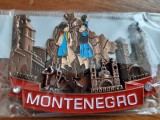 XG Magnet frigider - tematica turistica - Muntenegru (metalic)