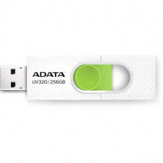 Stick USB ADATA UV320, 256GB, USB 3.1 (Alb/Verde)