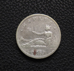 Spania - 2 Pesetas 1869 - Argint foto