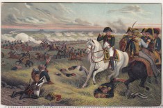 bnk cp Franta - Napoleon Bonaparte la Wagram - necirculata