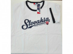 Echipa națională de hochei tricou de bărbați Slovakia Ice Hockey Team White - XL foto