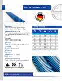 Furtun armat PVC pentru vidanja, absorbtie si evacuare, Made in Germany, 152mm