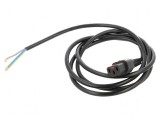 Cablu IEC C13 mamă 2m cu blocare IEC LOCK negru 10A