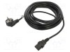 Cablu CEE 7/7 ştecăr unghi LANBERG IEC C13 mamă PVC negru