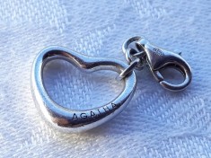 argint AGATHA PARIS CHARM INIMIOARA brand de lux FRANTA finut SPLENDID de efect