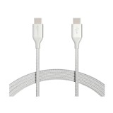 Cablu de incarcare rapid USB-C la USB-C 2.0 Amazon Basics, cablu impletit din nailon, 3 m - RESIGILAT