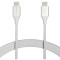 Cablu de incarcare rapid USB-C la USB-C 2.0 Amazon Basics, cablu impletit din nailon, 3 m - RESIGILAT
