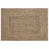 Cumpara ieftin Covor Natural si negru 120 x 170 cm Iuta