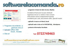 Software la comanda: stocuri, devize, facturi, aplicatii Excel foto