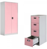 SET: FISET METALIC + CLASIFICATOR METALIC ASAMBLAT usi/sertare roz, PLUS