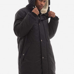 A.P.C. geacă Parka Hector bărbați, culoarea negru, de tranziție COEZV.H30179-MILITARYKH