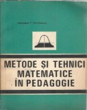 Metode si tehnici matematice in pedagogie - Gheorghe Dumitrescu