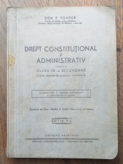 DREPT CONSTITUTIONAL SI ADMINISTRATIV , CCA 1942 foto