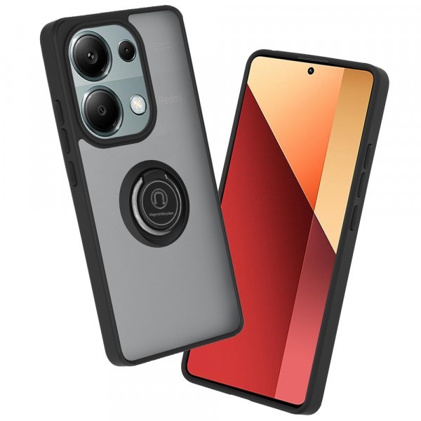 Husa pentru Xiaomi Redmi Note 13 Pro 4G / Poco M6 Pro 4G, Techsuit, Glinth, Neagra