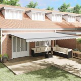 Copertină cu Manual Antracit 6 &times; 3,5 m Metal