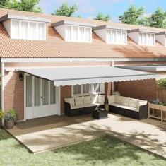 vidaXL Copertină cu Manual Antracit 6 x 3 m Metal 313244