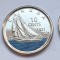 Set 3 monede 10 cents / centi 2021 Canada, 100th Anniversary of the Bluenose,unc