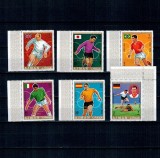 Ajman 1970 - Campionatul Mondial de Fotbal, supratipar Brazilia campioana, serie dantelata neuzata
