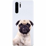 Husa silicon pentru Huawei P30 Pro, Simple Pug Selfie