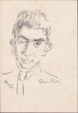 A1713 Schiță de Dimitrie &bdquo;Puiu&rdquo; Eitel, 1940, semnată