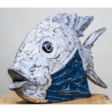 Statueta din lemn cu specific pescaresc Tropical Fish, L